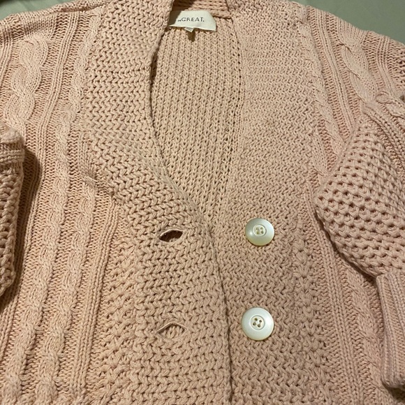 Barely Worn! "Montana" Cropped Cardigan by THE GREAT. - Picture 4 of 11